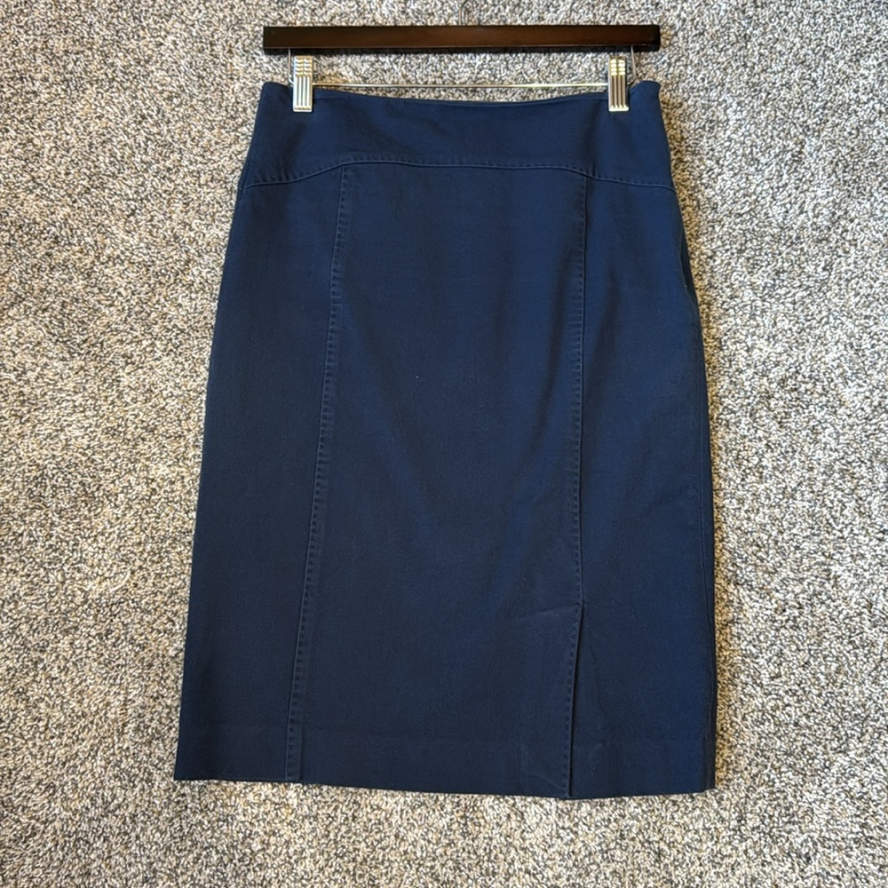Banana Republic Dark Navy Pencil Skirt